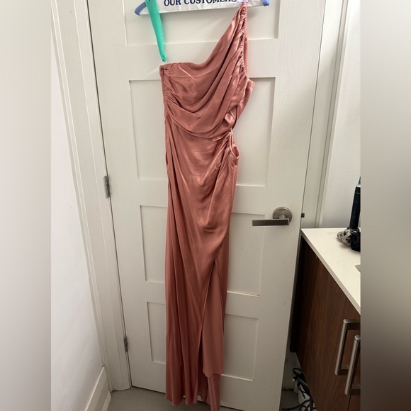 Asymmetrical Shona Joy Antique Rose Dress - Picture 2 of 7